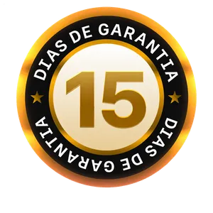 Selo de garantia de 15 dias com reembolso integral previsto em contrato